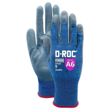 MAGID DROC AeroDex 18Gauge Extremely Lightweight Polyurethane Coated Work Glove  Cut Level A6 GPD682-11